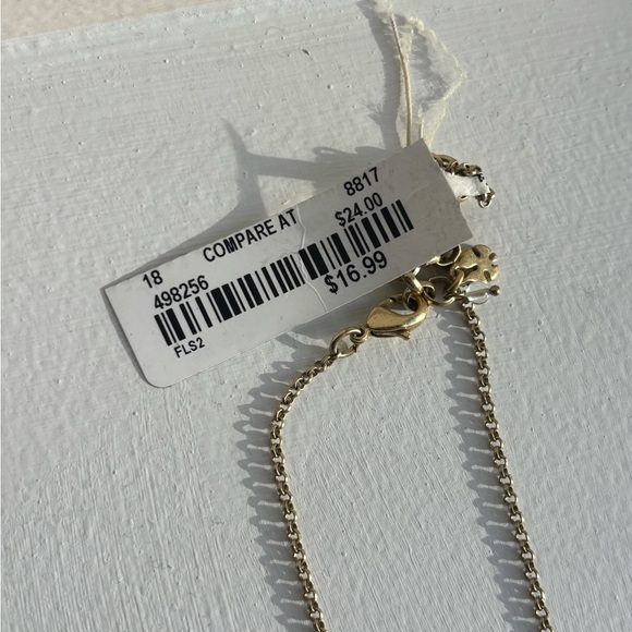 Lucky Brand Tortoise Shell Gold Drop Pendant Necklace NWT - Picture 3 of 4